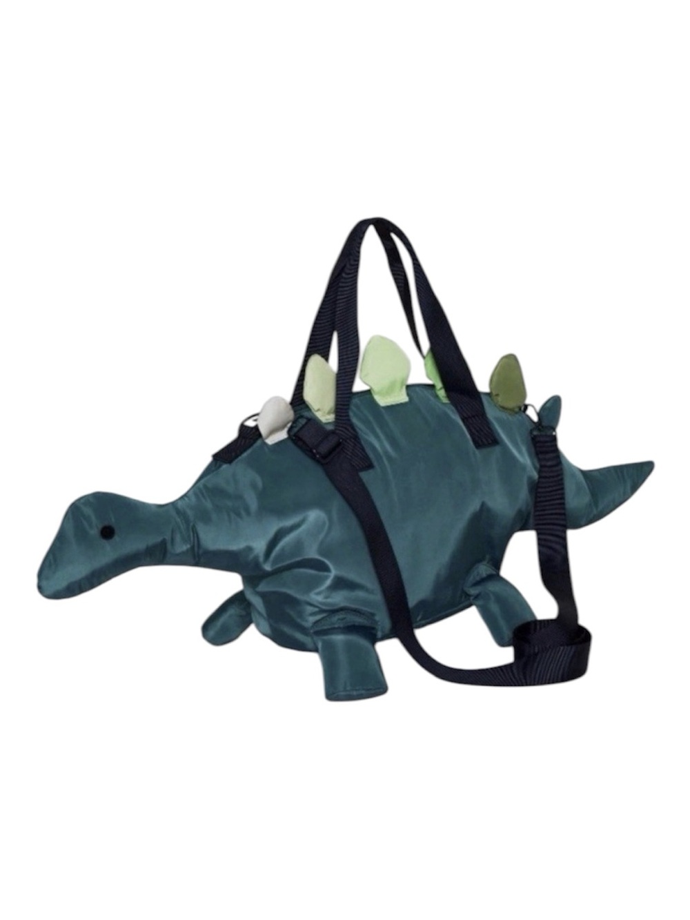 Cat & Jack Stegosaurus Dinosaur Duffel Bag Green Teal Kids Travel Overnight Bag